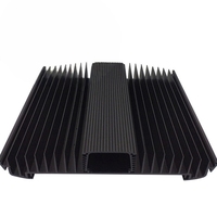 Profilé d'extrusion en aluminium 6063 à ailettes haute densité personnalisé, dissipateur thermique anodisé pour onduleur de station de base télécom 5G