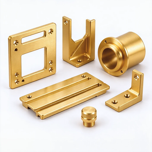 Piezas de Latón Fresadas con CNC de 5 Ejes de Precisión, Componentes Personalizados para Instrumentos de Latón, Placas de Montaje y Accesorios para Ensamblaje de Maquinaria - Product Image 1