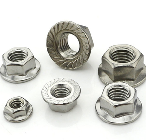 Mạ kẽm M10 1.25 din6923 Titan mặt bích hạt <span class=keywords><strong>M20</strong></span> đầy đủ chủ đề gầy mặt bích thép không gỉ răng cưa cho các ứng dụng khai thác mỏ - Product Image 3