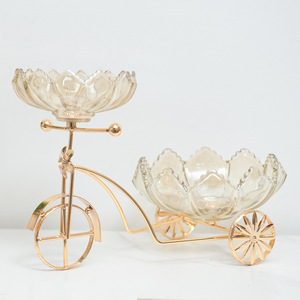 Plateau à fruits en métal de luxe AURORA pour présentation sur comptoir, pour table basse de salon, décoration haut de gamme pour la maison, bonbons, en-cas - Product Image 4