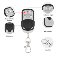 Control Remoto Duplicador Universal 433MHz 433.92MHz con Clonación de Código Fijo y Código Variable para Puertas, Garajes y Llaves de Coche