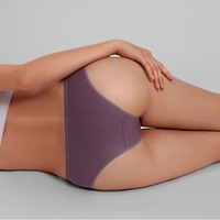 Culottes en coton de couleur unie pour femmes, confortables pour le quotidien, style bikini, slips en coton pour dames