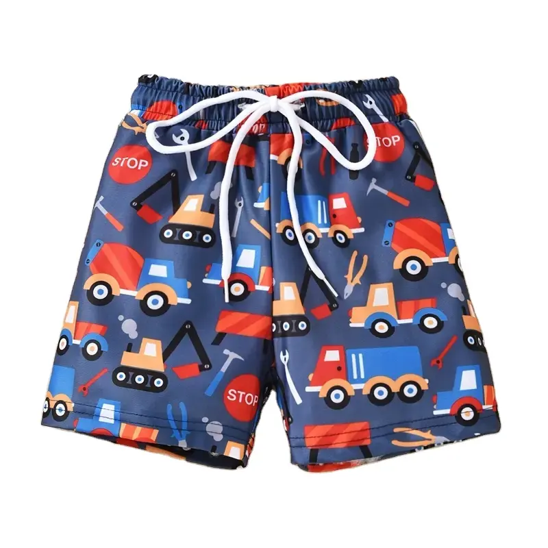 Pantaloncini da spiaggia sublimati per bambini da nuoto ad asciugatura rapida estate di alta qualità con logo personalizzato Sexy pantaloncini da spiaggia