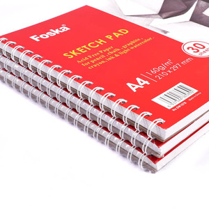 Foska Multi-Purpose Side Wire - Artist <strong>Sketchbook</strong> for Writing Drawing Sketching with Colored Pencils Markers Charcoal Pastels - Product Image 4