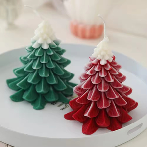 Vela Aromática de Cera de Soja con Forma de Árbol de Navidad 3D Personalizada para Decoración del Hogar y Recuerdos de Fiesta con Aroma a Árbol de Navidad - Product Image 5
