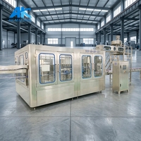Usine d'embouteillage d'eau pure, machine de remplissage d'eau minérale, machine d'emballage d'eau potable