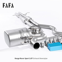 Pour Range Rover Sport 3.0T système d'échappement de voiture dans la section centrale et arrière catback tuyau d'échappement silencieux de soupape électrique