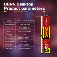 RAM DDR4 Grosir 2666MHz 3200MHz 4GB 8GB 16GB 32GB 1.2V CL17/CL19/CL22 Tersedia untuk Desktop AMD/Intel