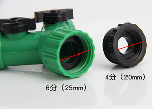 1/<span class=keywords><strong>2</strong></span>, 3/4 садовый кран типа Y распределительная водопроводная труба, капельная Оросительная установка, инструменты для домашнего сада, соединяющая двойная головка, небольшая насадка - Product Image 5