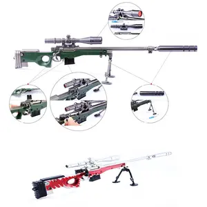 M416 Aug awm 98K scar-l model gun kits to build for adults metal PUBG weapon military alloy metal model gun