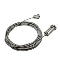 Kit de suspension de câble réglable en acier inoxydable / acier galvanisé avec fixation au plafond à griffe en laiton