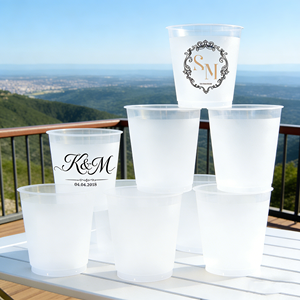 Vasos de Estadio Personalizados de 12oz y 10oz con Logotipo, Vasos de Plástico PP Reutilizables al por Mayor, Vasos de Estadio Esmerilados Personalizados para Bodas, Equipos Deportivos y Eventos - Product Image 1