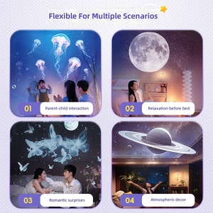 Proiettore USB Cielo Stellato, Luce Notturna Romantica, Proiettore Galassia, Luce d'Atmosfera Cielo Stellato 360° °   Luce di Proiezione Ultra-Nitida - Product Image 6
