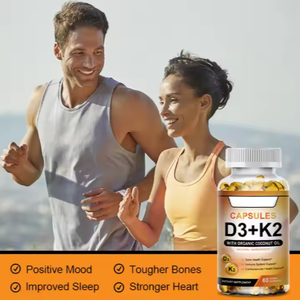 Cápsula de Vitaminas Vegan Liquid Calcium Support Vitamin D3 + K2 Softgel Suplementos - Product Image 4