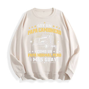 Soy Un Papa Camionero Spanish Truck Graphic Sudadera Cuello Redondo, Almacén de EE. UU., 6 Colores - Product Image 6