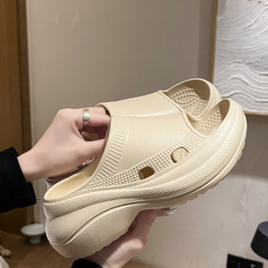 Sandalias de <span class=keywords><strong>plataforma</strong></span> antideslizantes de EVA de suela gruesa al por mayor para mujer y hombre, transpirables, para jardín y baño - Product Image 5