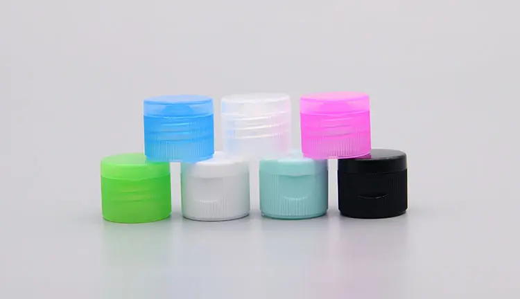 पेंच टोपी प्लास्टिक lids 18mm 20mm 24mm कॉस्मेटिक पैकेजिंग प्लास्टिक फ्लिप शीर्ष टोपी