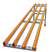 Goulotte de déchargement compacte à rouleaux pour machines à bois, accessoire de glissière à glissement fluide, galvanisé, optimisé en usine