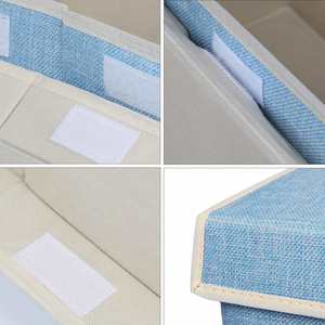 Large <b>Collapsible</b> Toy <b>Storage</b> <b>Box</b> with Lid & Handles - Kids Organizer Chest for Toys Clothes - Product Image 6
