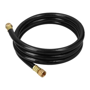 Foset MGAN-20 3/8 \ "tubo flessibile per Gas nero intrecciato per bagno e cucina 2m con connessione in ottone e plastica - Product Image 2
