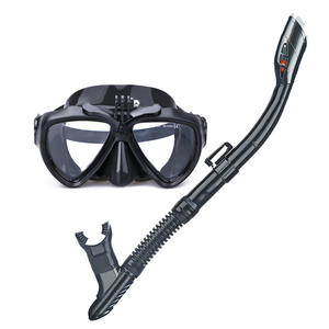 Aloma Máscara DE BUCEO impermeable de vidrio templado Juego de esnórquel para adultos Splash Shield Equipo perfecto para buceo Natación Logotipo OEM - Product Image 3