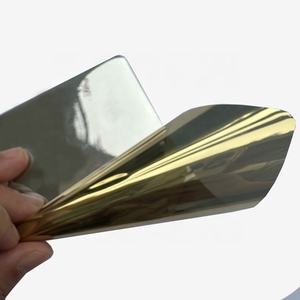 ฟิล์มกระจกสะท้อนแสงสีทองเงิน ฟิล์มติดกระจกอาคารแบบมองเห็นทางเดียวเพื่อความเป็นส่วนตัว สำหรับตกแต่งกระจกรถยนต์ ป้องกันรังสียูวี - Product Image 1