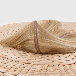 ผมต่อสีบลอนด์ไฮไลท์แบบ Double Drawn Remy แท้จากรัสเซีย  แบบมองไม่เห็นรอยต่อ  แบบ Butterfly Weft  และแบบ Xo Hole Weft - Product Image 1