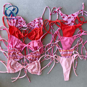 เซ็ตบิกินี่สุดหรูสำหรับผู้หญิงชุดบิกินี่2ชิ้นพิมพ์ลายดอกไม้ลายเสือดาวหรือรูปสัตว์ - Product Image 1