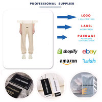 Haute qualité bouffée impression essentiel Baggy hommes Joggers cordon pantalons de survêtement Streetwear 100% coton pantalons de survêtement personnalisés