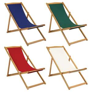 Vente en gros chaise de plage pliante en bois massif de pin personnalisée chaise longue en bois inclinable portable d'extérieur - Product Image 6