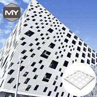 Panneaux perforés en aluminium modernes MEIYU, best-sellers, 3 mm, pour revêtement de façade, bardage, habillage de bâtiments, hôtels