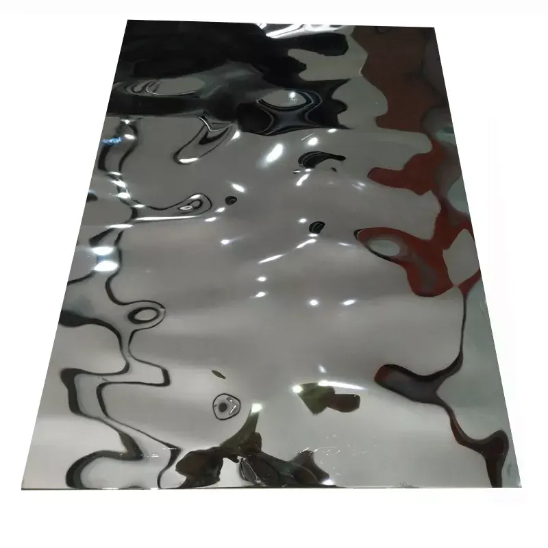 304 Price Wall Panels Water Ripple Hammered Color Decorative Stainless Steel Sheet For Sale Stainless Steel Plate