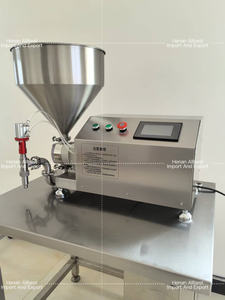 เครื่องบรรจุเค้กอัตโนมัติแบบตั้งโต๊ะ เครื่องหยอดเค้กแบบโรเตอร์ปั๊ม เครื่องบรรจุซอสสำหรับใช้ในร้านเบเกอรี่ - Product Image 4