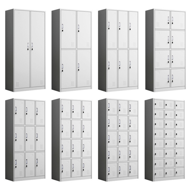 Metal Closet Iron Metal Locker Cabinet Worker Clothing Storage Locker Staff Steel Locker
