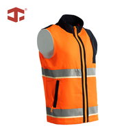 Gilet de travail JIADE qui brille dans le noir pour hommes, gilet de travail haute visibilité réfléchissant, multi-poches, pour la circulation routière, l'entrepôt, les nuits de travail
