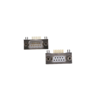 Connecteur D-SUB de qualité industrielle DR9, fiche coudée à 90°, extrémité de circuit imprimé, terminal mâle-femelle, résistant aux vibrations