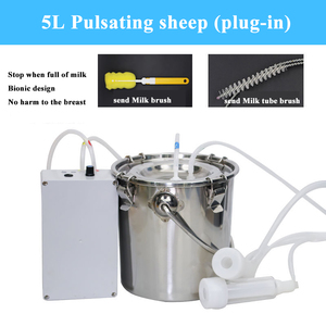 Mungitrice Elettrica 5L <span class=keywords><strong>per</strong></span> <span class=keywords><strong>Capre</strong></span>/Bovini 220V, Mungitrice Pulsante con Secchio in Acciaio Inox e Pompa a Vuoto - Product Image 3