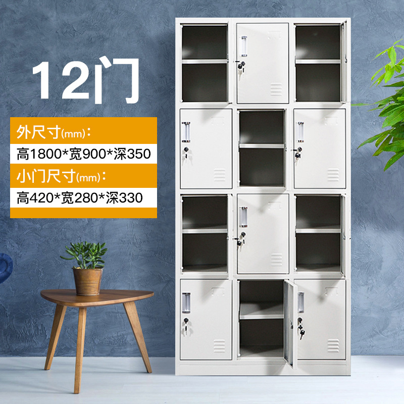 Armario de 12 puertas con paneles adicionales