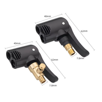 Buse de pompe à valve de pneu de voiture, pince de dégonflage, embout de gonflage pour moto, adaptateur de connecteur fileté pour pompe à air, accessoires automobiles