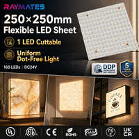 Feuille LED Flexible Haute Qualité pour Rétroéclairage, Boîte à Lumière en Verre Teinté, Panneau Mural Rétroéclairé, Décoration Façonnée