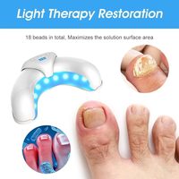 Appareil pliable de traitement des ongles atteints de mycose par LED UV 36W pour usage domestique, nettoyage de plusieurs ongles des pieds et des mains