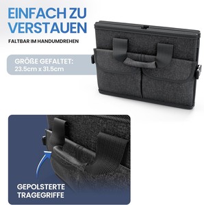 Organisateur de coffre de voiture de qualité supérieure avec couvercle stable et antidérapant-Sac de coffre de voiture pliable grand avec double étagères - Product Image 5