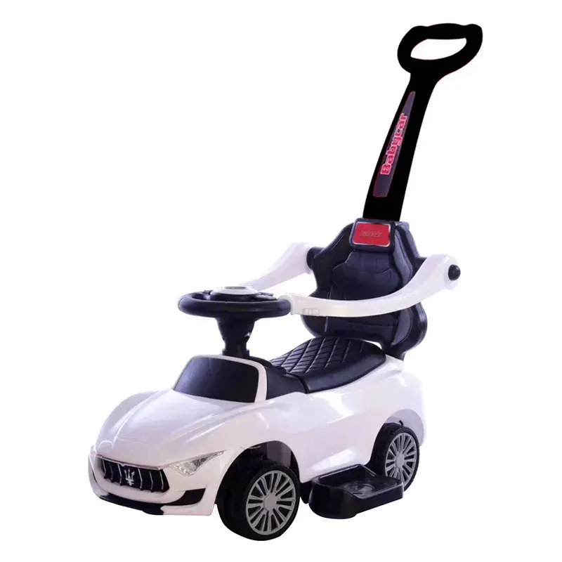Baby ride on car with music and light children push car with canopy baby mega car