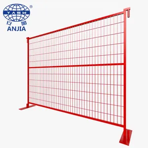 6ftx10ft Hight Quality Galvanized Powder Coated Temporary Fence Canada Construction Site Fencing