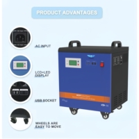 Generator Pembangkit Listrik Portabel All One Pure Sine Wave MPPT untuk Inverter Surya Rumah 3500W 5000W 100AH