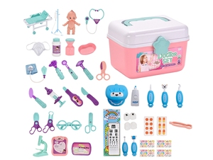 Nouveau jeu de rôle de médecin pour enfants, plusieurs styles, jouets de jeu de rôle, petit kit de médecin avec éclairage - Product Image 1
