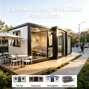 Kiosque de vente mobile préfabriqué pour café, boutique éphémère, cabine portable, kiosque de vente au détail pour terrasse extérieure, bureau de jardin moderne, <span class=keywords><strong>investissement</strong></span> commercial - Product Image 2