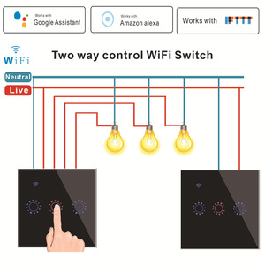Interruptor de Pared Inteligente con Control Remoto WiFi Puma King, Control Dual Táctil, Compatible con Apple HomeKit, Control por Voz, Vidrio Templado, Clasificación IPX7 - Product Image 3