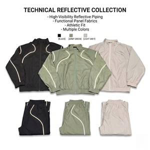 Chaqueta <span class=keywords><strong>Cortavientos</strong></span> Personalizada, Impermeable, Ecológica, Estilo Deportivo, Retro, con Tira Reflectante 3M, Ligera - Product Image 2