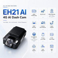 Solución para Operación de Flotas EH21, Cámara para Vehículos Comerciales con GPS/GSM/GPRS 4G, Corte Remoto de Combustible y Alarma de Colisión